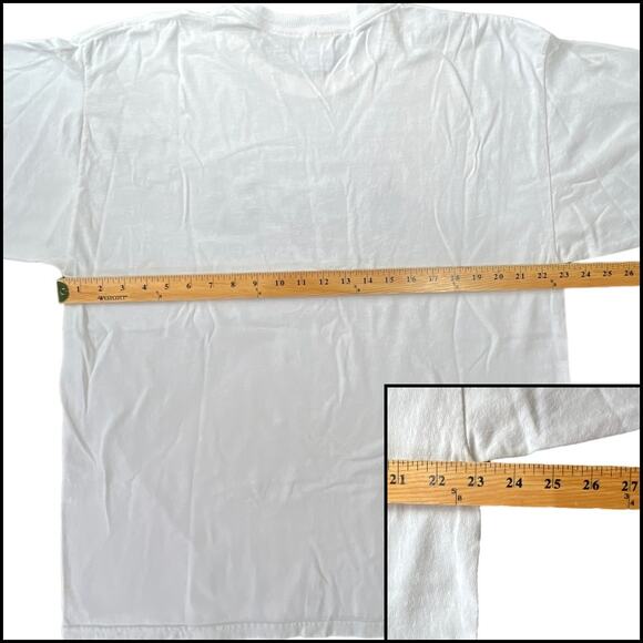 Gildan FIFO First In First Out Short Sleeve Crew Neck Tee Shirt XL White Black - Picture 9 of 10